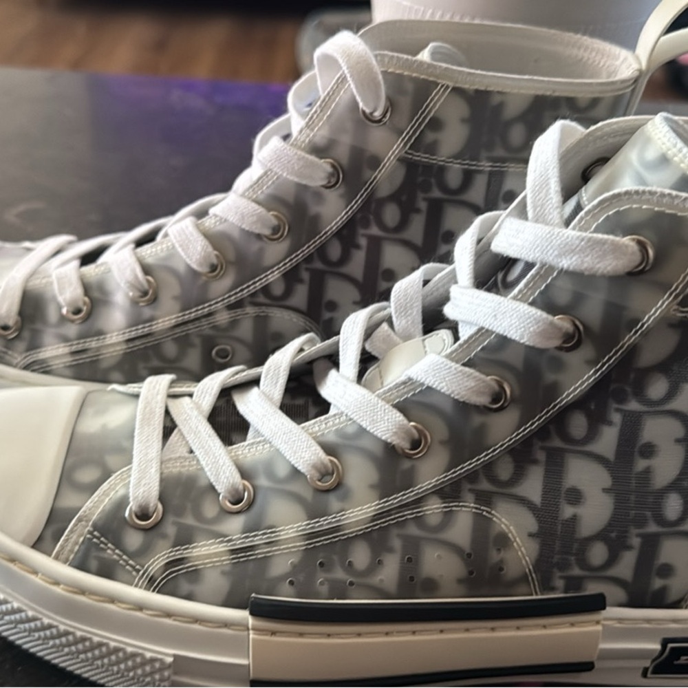 Dior White Monogram Sneakers